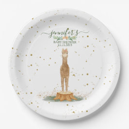 Alpaca Theme Baby Shower Kids Birthday ペーパープレート