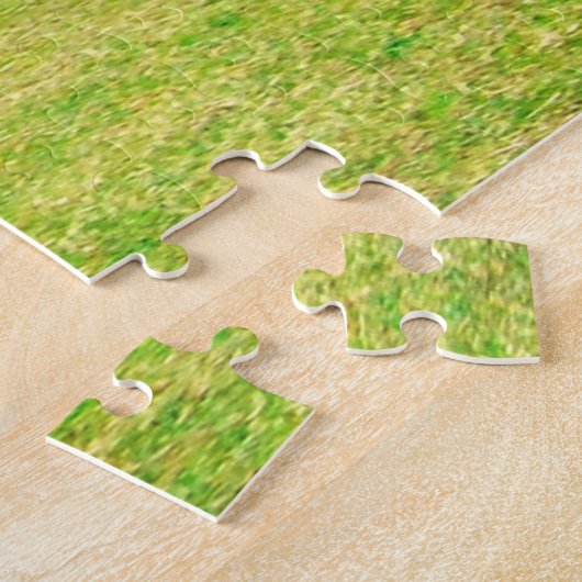 Alpaca Unicorn Under Rainbow Sky ジグソーパズル (側面)