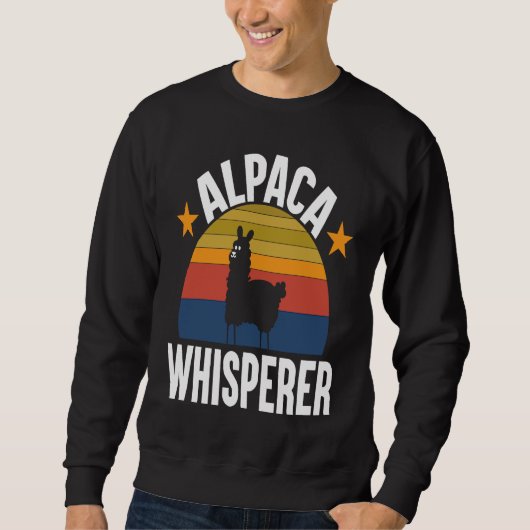 Alpaca Whisperer I Alpaca スウェットシャツ (正面)