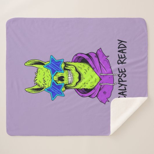 Alpacalypse Ready シェルパブランケット (正面(横))