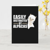 Alpacasによって容易に気を散らす – 甘いアルパカ カード (黄色い花)