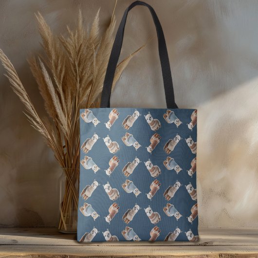 Alpacas in Sweaters Pattern Knitting トートバッグ