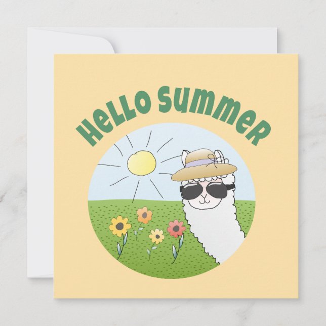 Alpaka-Party Hello Summer Alpaca partytime (正面)