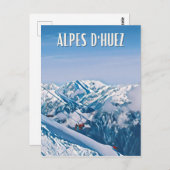 Alpe d'Huez Station de ski  ポストカード (正面/裏面)