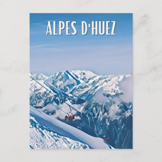 Alpe d'Huez Station de ski  ポストカード (正面)