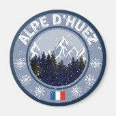 Alpe d'Huez Station de ski マグネット (正面)