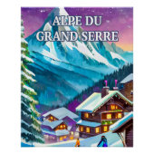 Alpe du Grand Serre : Panorama Alpin ポスター (正面)