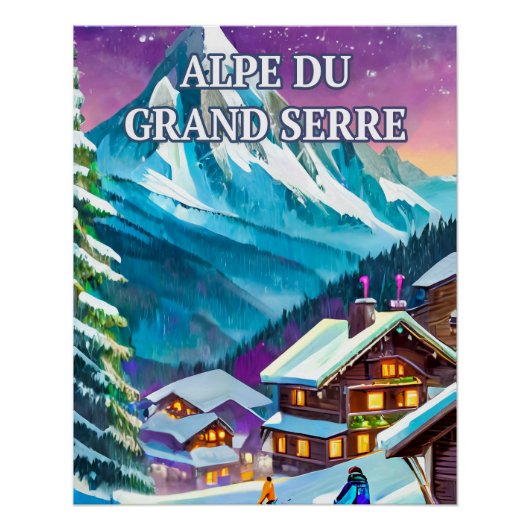 Alpe du Grand Serre : Panorama Alpin ポスター (正面)