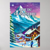 Alpe du Grand Serre : Panorama Alpin ポスター (正面)