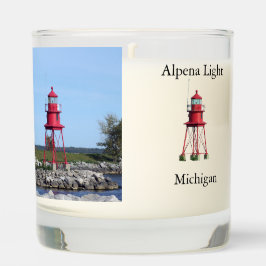 Alpena Light glass candle