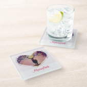 Alpenglück Hirsch ガラスコースター (アングル)