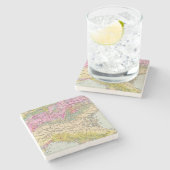 Alpenlander -アルプスの地図書の地図 ストーンコースター (横)