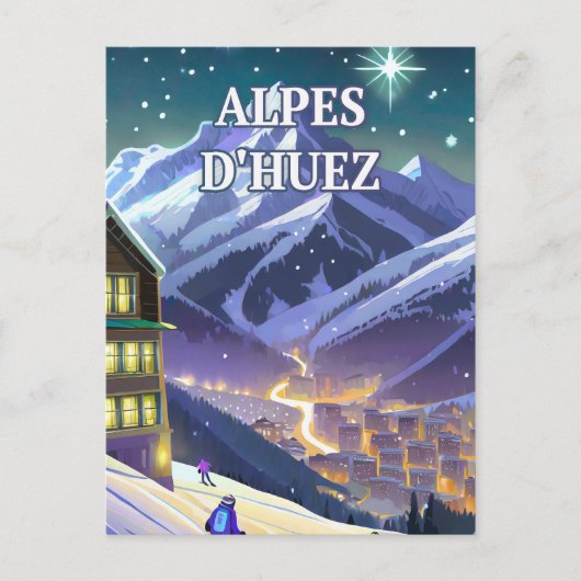 Alpes d'Huez : Ascension Éblouissante au Cœur des  ポストカード (正面)