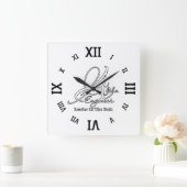 Alphaエンジニア スクエア壁時計 (ホーム)