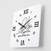 Alphaエンジニア スクエア壁時計 (傾斜)