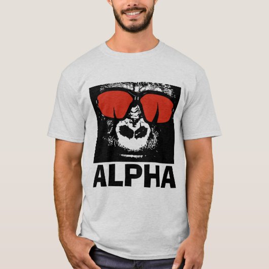 ALPHAゴリラTシャツ Tシャツ (正面)