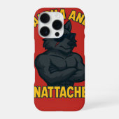 Alpha and Unattached | Funny Wolf Cartoon iPhoneケース (裏面)