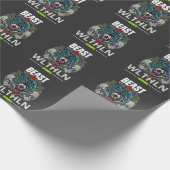 Alpha Beast _ Untamed Wolf Streetwear Fearless ラッピングペーパー (角)