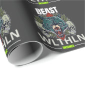 Alpha Beast _ Untamed Wolf Streetwear Fearless ラッピングペーパー (ロールコーナー)