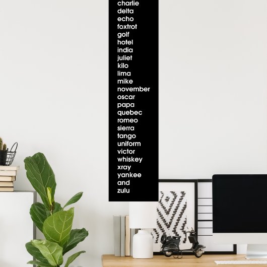 Alpha Bravo Charlies's by Leslie Peppers ポスター (ホームオフィス)