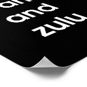 Alpha Bravo Charlies's by Leslie Peppers ポスター (角)