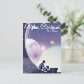 Alpha Centurai、そのショー、宇宙旅行ポスター ポストカード (スタンド正面)