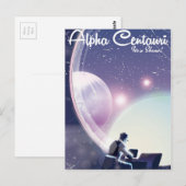 Alpha Centurai、そのショー、宇宙旅行ポスター ポストカード (正面/裏面)