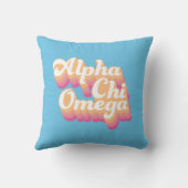 Alpha Chi Omega | グルービーな手書き風 クッション (裏面)