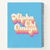 Alpha Chi Omega | グルービーな手書き風 ノートブック (裏面)