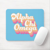 Alpha Chi Omega | グルービーな手書き風 マウスパッド (マウス)