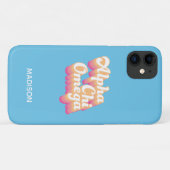 Alpha Chi Omega | グルービーな手書き風 Case-Mate iPhoneケース (裏面(横))