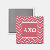 Alpha Chi Omega | チェブロン柄 マグネット (正面/裏面)