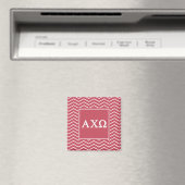 Alpha Chi Omega | チェブロン柄 マグネット (インサイチュ (食洗機))