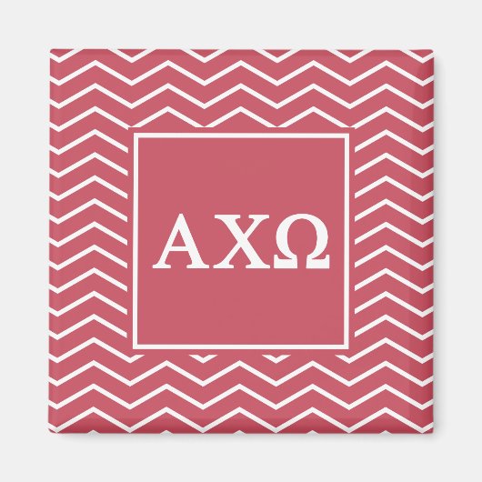Alpha Chi Omega | チェブロン柄 マグネット (正面)