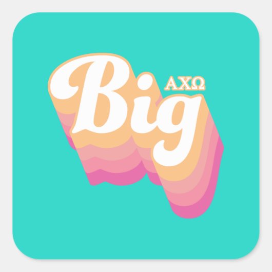 Alpha Chi Omega | ビッグ スクエアシール (正面)