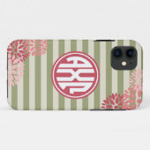 Alpha Chi Omega | モノグラム ストライプ柄 Case-Mate iPhoneケース (裏面(横))