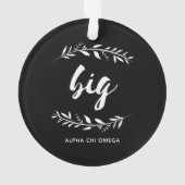 Alpha Chi Omega | 大きな輪 オーナメント (裏面)