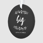 Alpha Chi Omega | 大きな輪 オーナメント (正面)