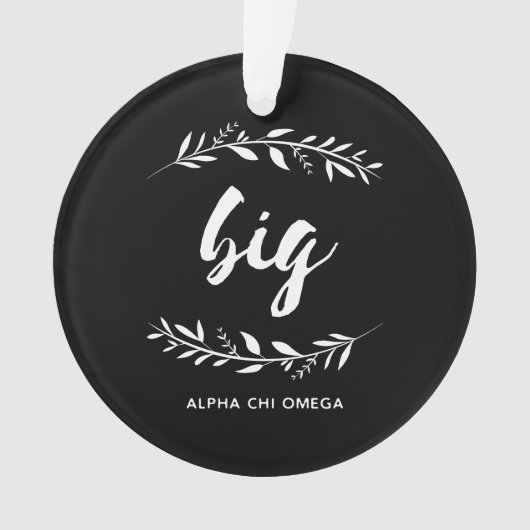 Alpha Chi Omega | 大きな輪 オーナメント (正面)