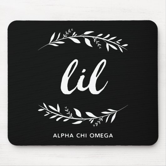 Alpha Chi Omega | 小さなリース マウスパッド (正面)