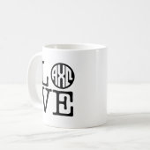 Alpha Chi Omega | 愛 コーヒーマグカップ (正面左)