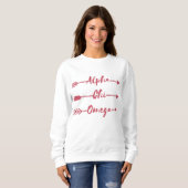 Alpha Chi Omega | 矢印 スウェットシャツ (正面フル)