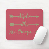 Alpha Chi Omega | 矢印 マウスパッド (マウス)