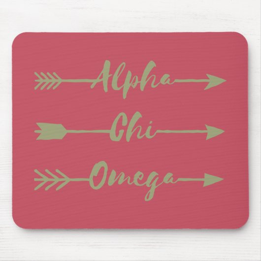Alpha Chi Omega | 矢印 マウスパッド (正面)