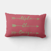 Alpha Chi Omega | 矢印 ランバークッション (裏面)