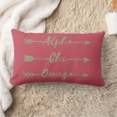 Alpha Chi Omega | 矢印 ランバークッション (ブランケット)