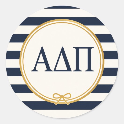 Alpha Delta Pi ラウンドシール (正面)