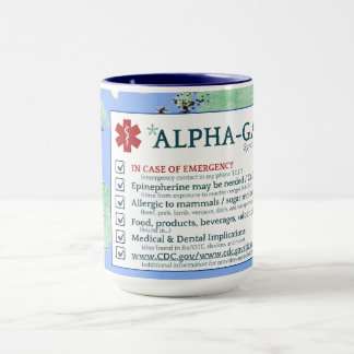 Alpha-gal症候群認識度(15oz)マグカップ マグカップ