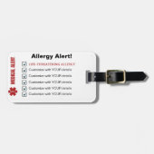 Alpha-gal Syndrome – カスタマイズ可能な作業/荷物タグ ラゲッジタグ (正面横)