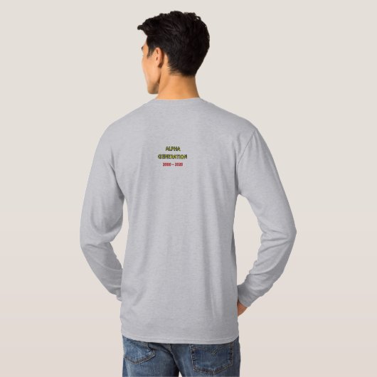 ALPHA GENERATION Tシャツ (裏面フル)